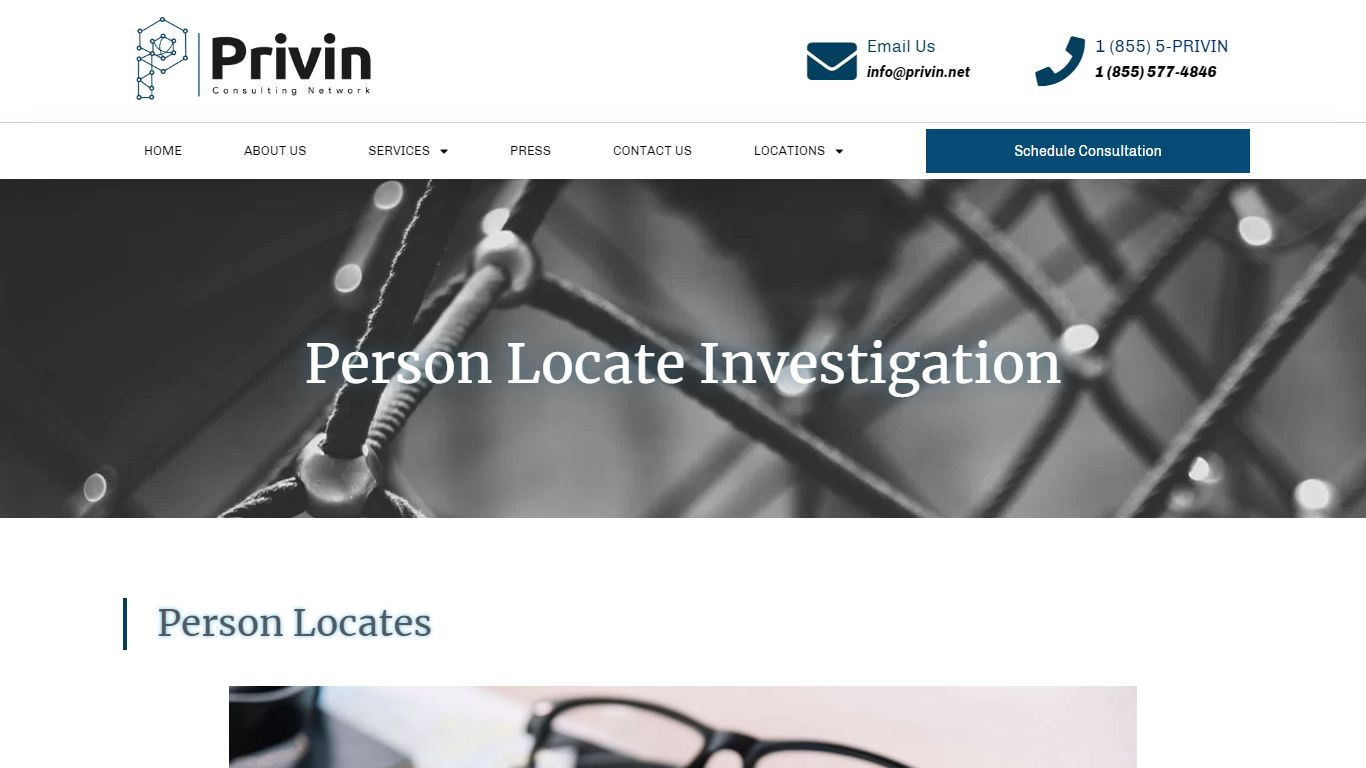 Person Locate Services - Privin Network